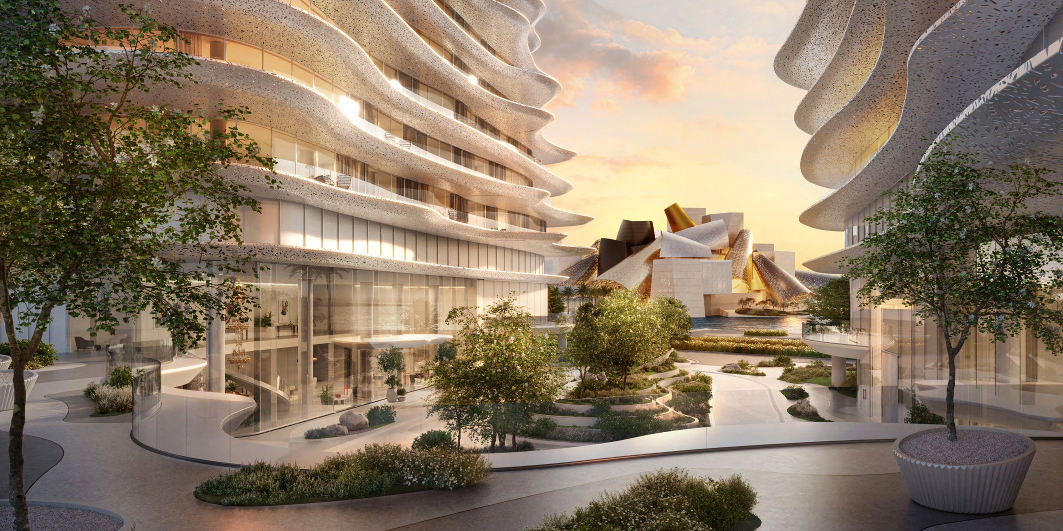 Bloom Arjaan by Rotana exterior lighting design Saadiyat Island Abu Dhabi