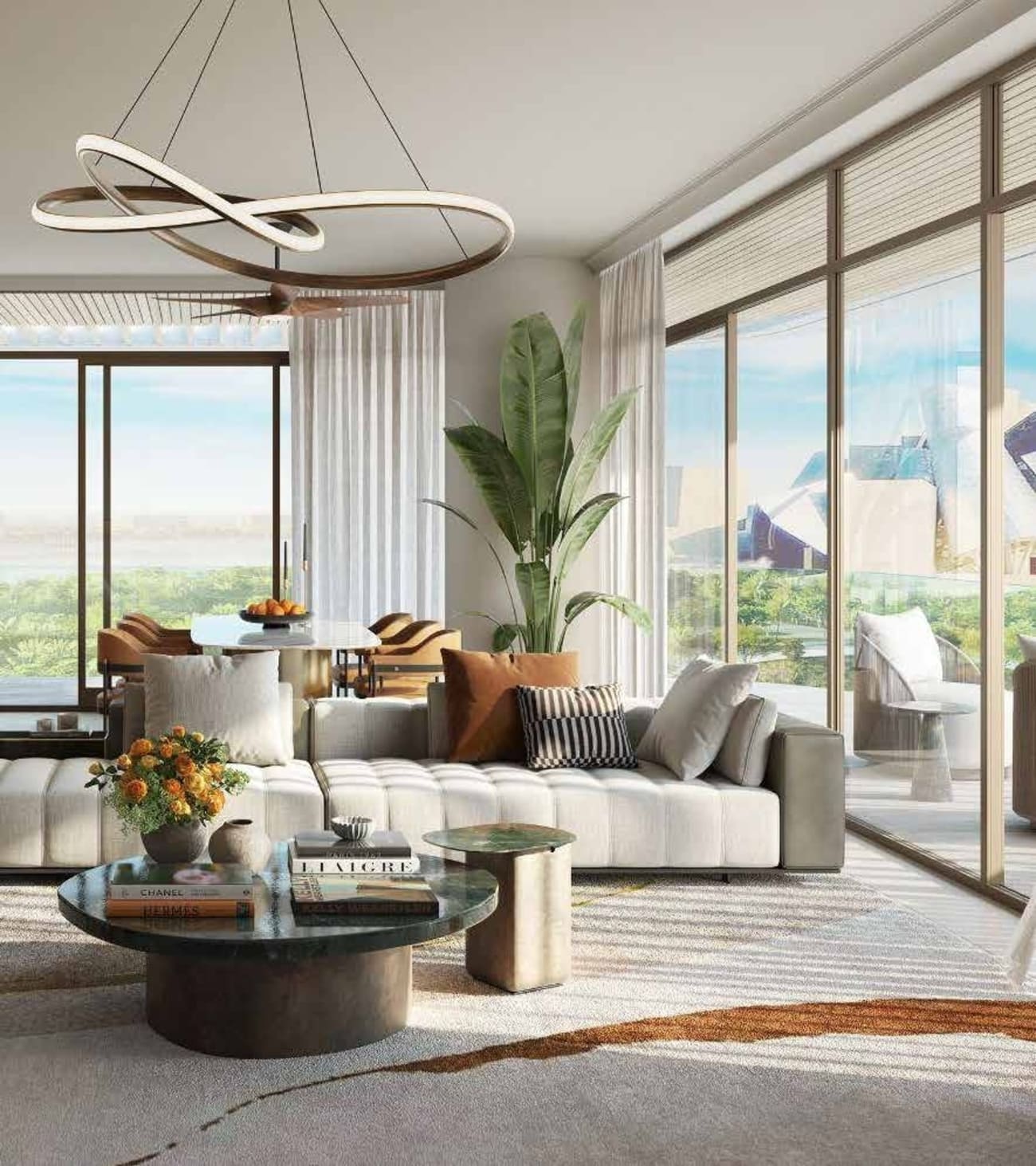 The Arthouse modern living room with premium finishes