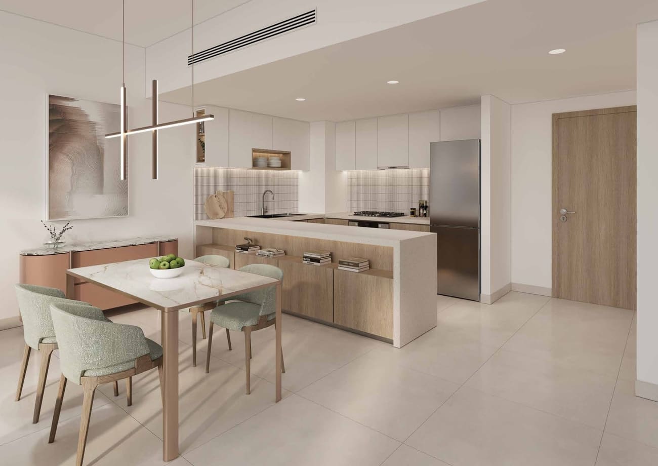 Solea by Taraf modern kitchen with premium cabinetry and finishes