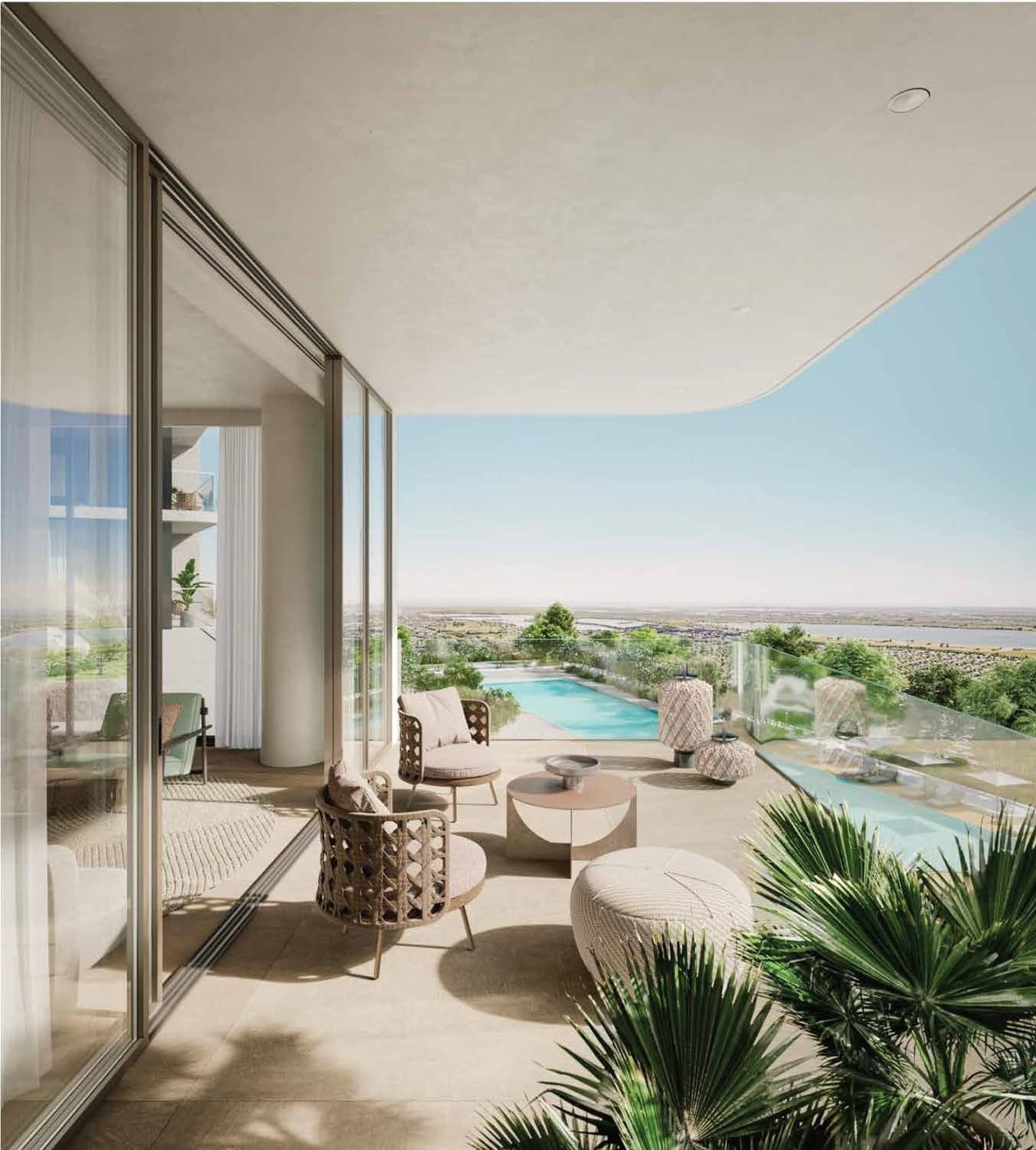 Solea by Taraf private terrace with elegant outdoor living space